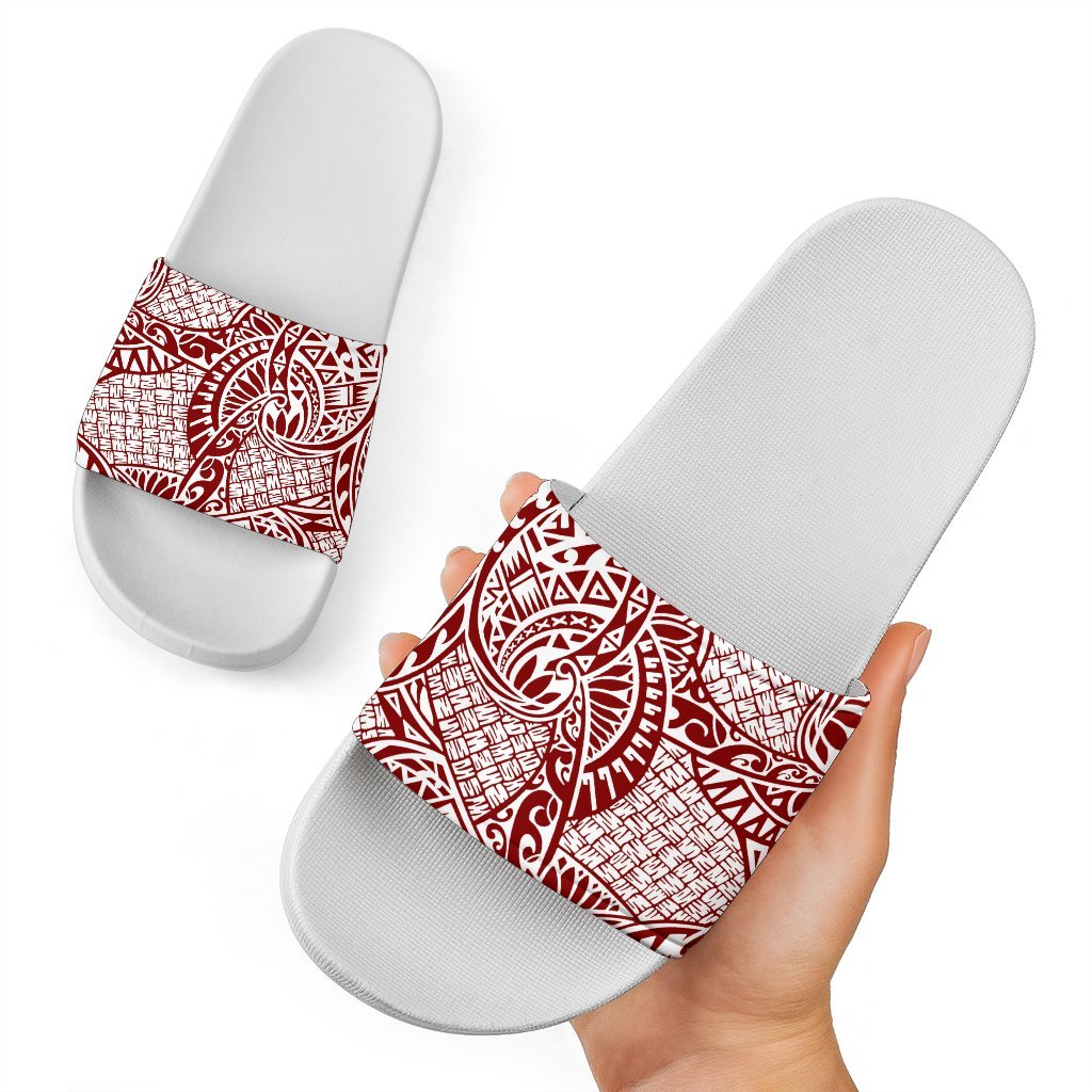 Polynesian Slide Sandals 29 White - Polynesian Pride