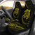 Hawaii Turtle Car Seat Covers - Yellow - Frida Style - Polynesian Pride