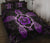 Turtle Hibiscus Violet Quilt Bed Set - Polynesian Pride