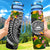 American Samoa Hydro Tracking Bottle - Seal Spiral Polynesian Patterns Hydro Tracking Bottle - American Samoa 32oz Large Black - Polynesian Pride