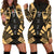 Fiji Hoodie Dress - Polynesian Tattoo Gold Gold - Polynesian Pride