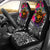 Polynesian Hawaii Kanaka Maoli Car Seat Covers - Hibiscus Flowers & Polynesian Patterns Universal Fit White - Polynesian Pride