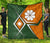 Marshall Islands Premium Quilt - Kwajalein Atoll Marshall Islands Flag with Polynesian Patterns - Polynesian Pride