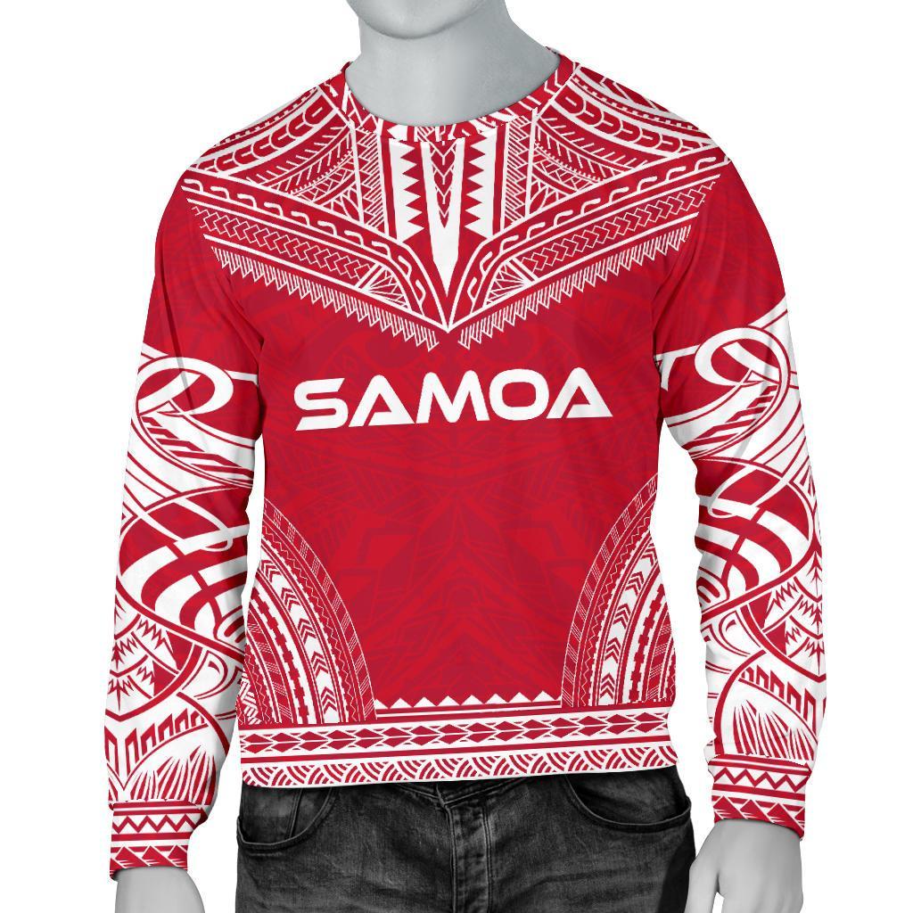 Samoa Sweater - Polynesian Chief Flag Version Unisex White - Polynesian Pride