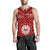 Tahiti Personalised Men's Tank Top - Tahiti Seal In Polynesian Tattoo Style (Red) - Polynesian Pride