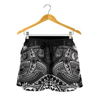 Polynesian Wallis and Futuna Women's Shorts - White Shark Polynesian Tattoo - Polynesian Pride