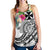 Wallis and Futuna Polynesian Women's Racerback Tank - Summer Plumeria (White) - Polynesian Pride