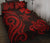 Wallis and Futuna Quilt Bed Set - Red Tentacle Turtle Red - Polynesian Pride