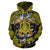 Honu Polynesian Yellow Hawaii Turtle Hoodie (Zip) - Polynesian Pride