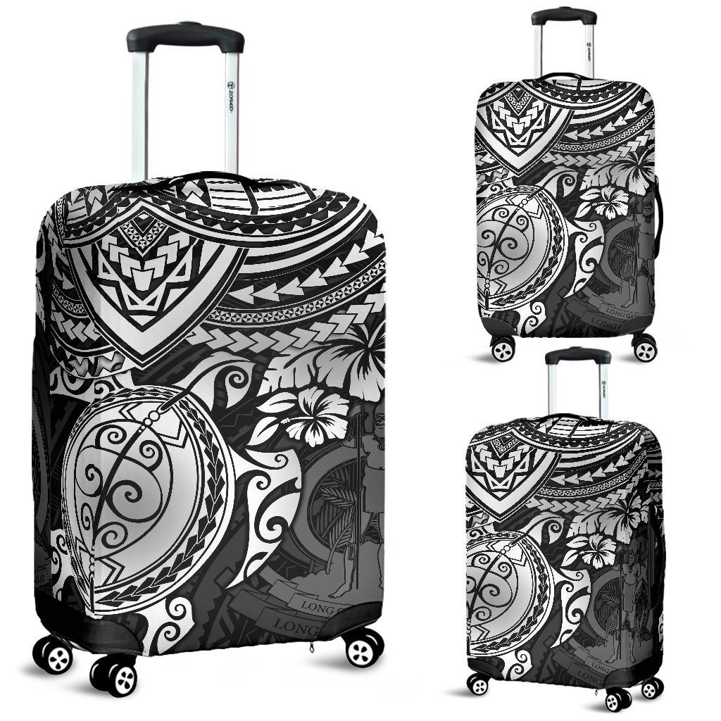 Vanuatu Polynesian Luggage Covers - White Turtle - Polynesian Pride