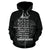 Haka Zip up Hoodie Maori Moko Unisex Black - Polynesian Pride