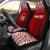 Hawaii Custom Personalised Car Seat Covers - Hawaii Seal Polynesian Tattoo Fog Red Universal Fit Red - Polynesian Pride