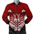 Tahiti Polynesian Coconut Men's Bomber Jacket Red - Polynesian Pride