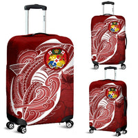 Tonga Luggage Covers Shark Coat Of Arms Red - Polynesian Pride