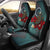 Cook Islands Car Seat Covers - Blue Turtle Tribal Universal Fit Black - Polynesian Pride
