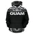 Guam All Over Hoodie Polynesian Black and White - Polynesian Pride