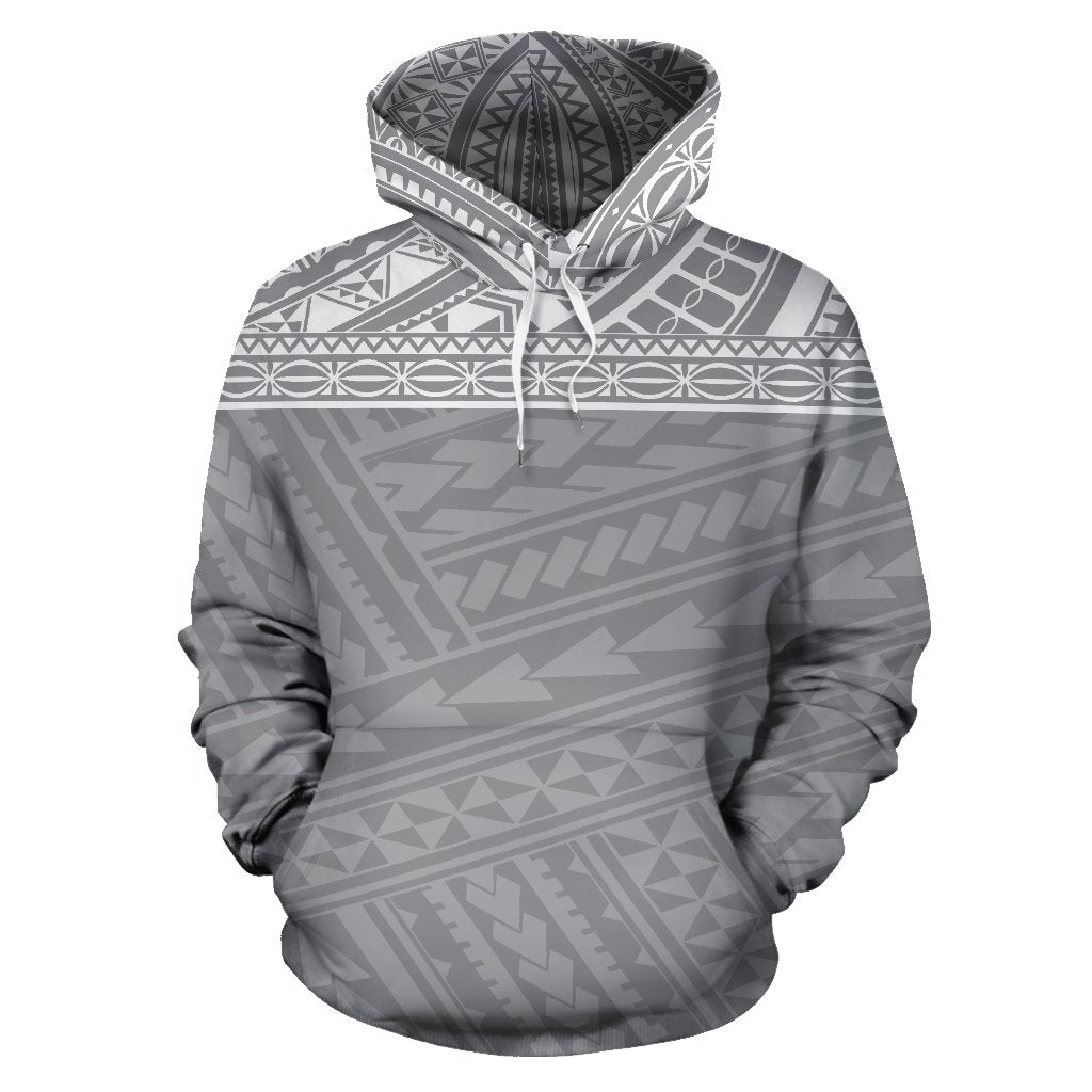 Poly All Over Hoodie Polynesian Grey Version - Polynesian Pride