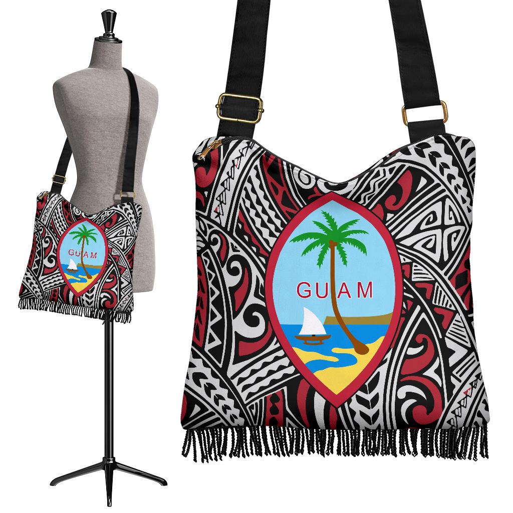 Guam Crossbody Boho Handbag Guam One Size Black - Polynesian Pride