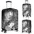 Tahiti Custom Personalised Luggage Covers - Humpback Whale with Tropical Flowers (White) - Polynesian Pride