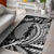 New Caledonia Area Rug - Custom Personalised Wings Style Black - Polynesian Pride