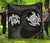 Hawaii Polynesian Turtle Premium Quilt White Blue - Polynesian Pride