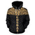 Kosrae All Over Zip up Hoodie Gold Neck Style - Polynesian Pride