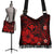 Polynesian Hawaii Kanaka Maoli Boho Bag - Humpback Whale with Hibiscus (Red) - Polynesian Pride