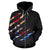 French Polynesia All Over Zip up Hoodie Scratch Style - Polynesian Pride