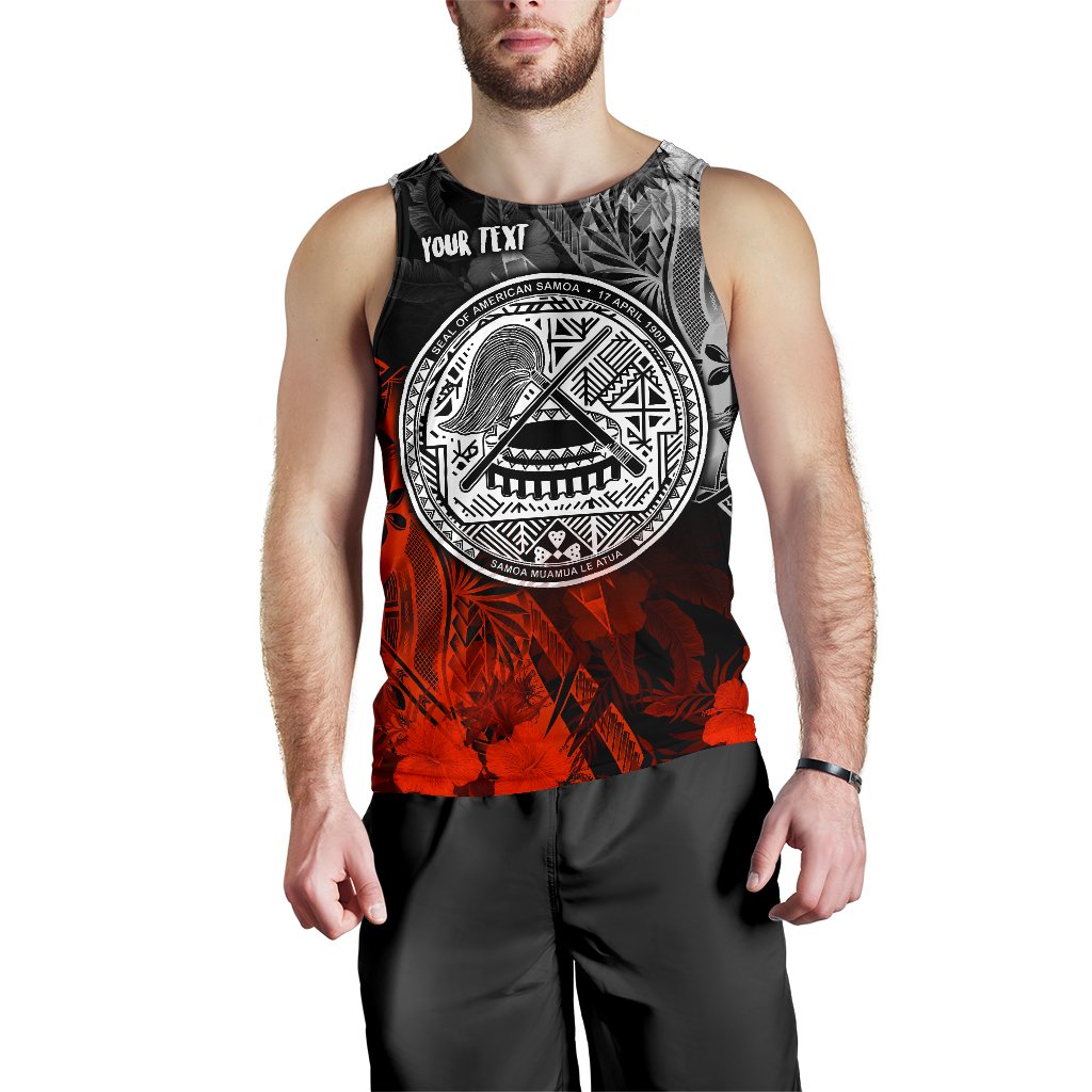 American Samoa Personalised Men's Tank Top - Vintage Polynesian Style - Polynesian Pride
