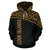 Cook Islands Polynesian Hoodie Curve Gold - Polynesian Pride