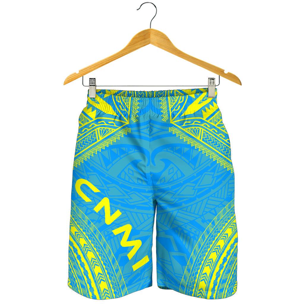 Palau Men's Shorts - Polynesian Chief Flag Version - Polynesian Pride