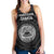 American Samoa Women's Racerback Tank - Seal In Polynesian Tattoo Style ( Black) - Polynesian Pride