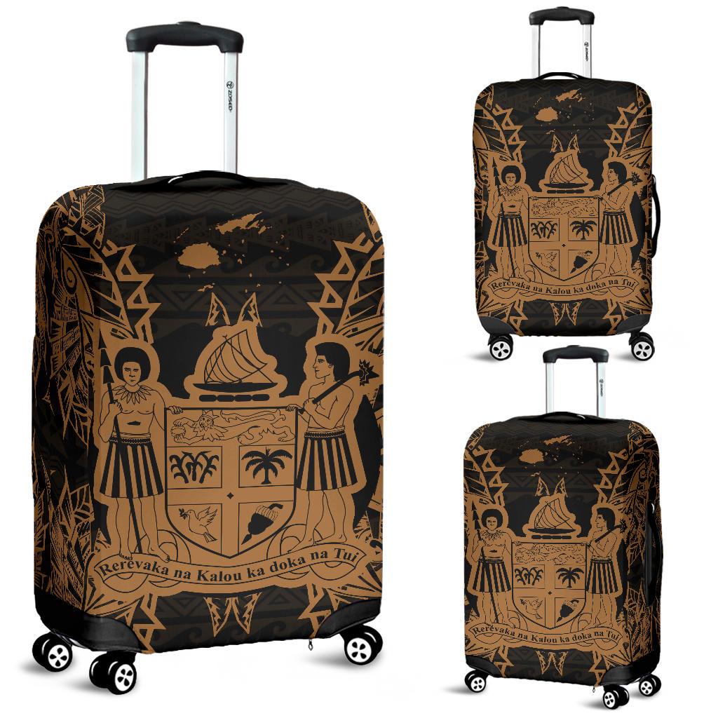 Fiji Polynesian Luggage Covers Map Gold Gold - Polynesian Pride