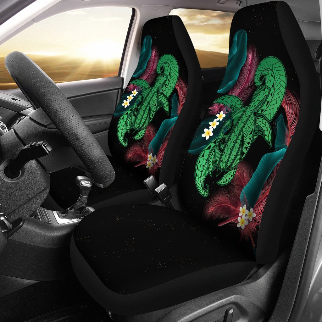 Hawaii Turtle Polynesian Tropical Car Seat Cover - Ghia Style Green - Polynesian Pride