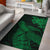 Hawaiian Hibiscus Memory Polynesian Turtle Area Rug AH Rug Green - Polynesian Pride