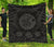 Hawaii Premium Quilt - Hawaii Map Honu Hibiscus Gray Polynesian Premium Quilt Gray - Polynesian Pride
