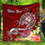 Guam Custom Personalised Premium Quilt - Turtle Plumeria (Red) Red - Polynesian Pride