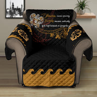 Hawaii Ohana Turtle Sofa Protectors - AH Recliner 28" Black - Polynesian Pride