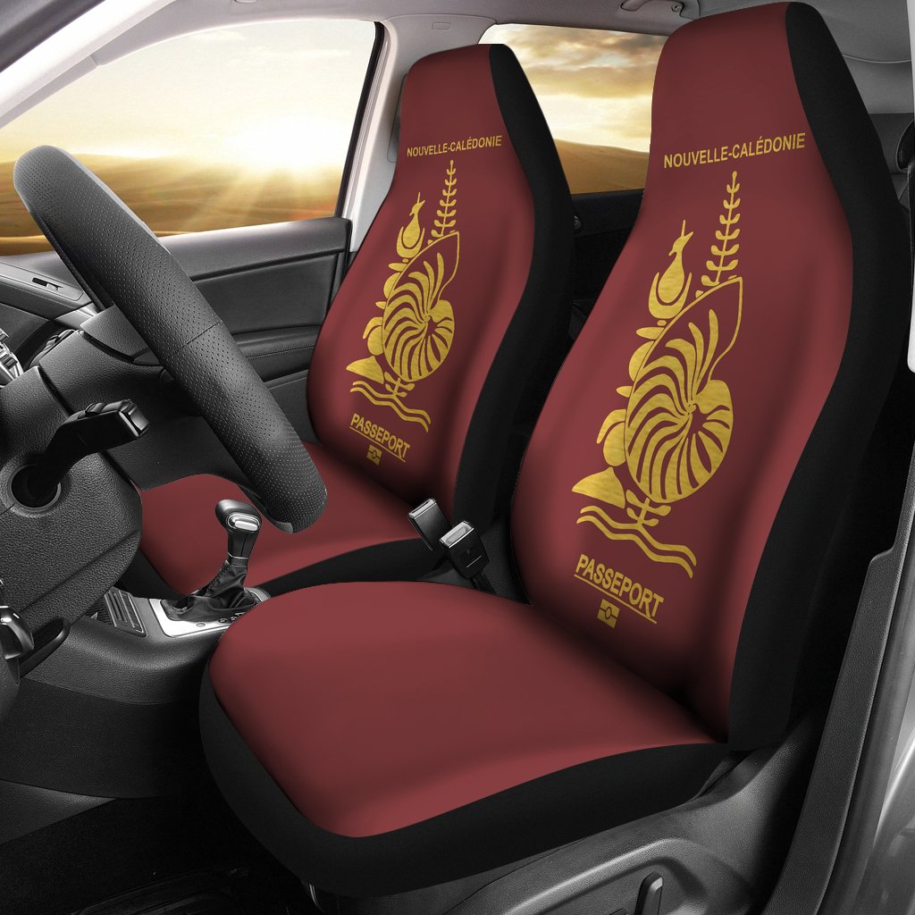 New Caledonia Car Seat Covers - Nouvelle - CaLedonie Passport Universal Fit Red - Polynesian Pride