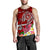 Tahiti Custom Personalised Men's Tank Top - Turtle Plumeria (Red) - Polynesian Pride