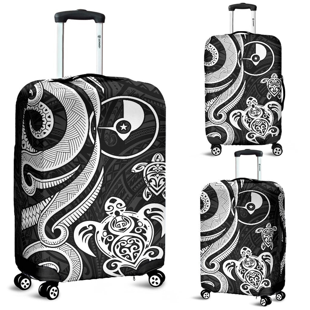 Yap Micronesian Luggage Covers - White Tentacle Turtle White - Polynesian Pride