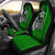 Kosrae Micronesian Car Seat Covers Green - Turtle With Hook Universal Fit Green - Polynesian Pride