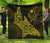 Polynesian Quilt - Polynesian Yellow Shark Warrior Tattoo Yellow - Polynesian Pride