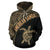 American Samoa Hoodie American Samoa Turtle Mermaid Polynesian Tattoo Gold - Polynesian Pride