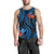 Polynesian Hawaii Men Tank Top - Blue Plumeria - Polynesian Pride