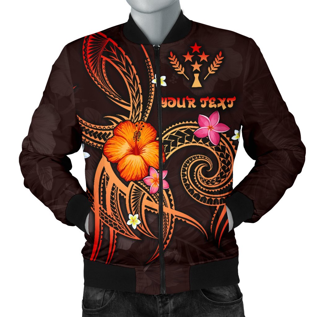 Kosrae Polynesian Personalised Men's Bomber Jacket - Legend of Kosrae (Red) Red - Polynesian Pride