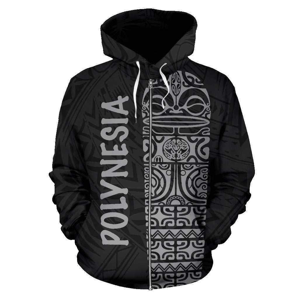 Polynesia Always In My Bones All Over Zip up Hoodie - Polynesian Pride