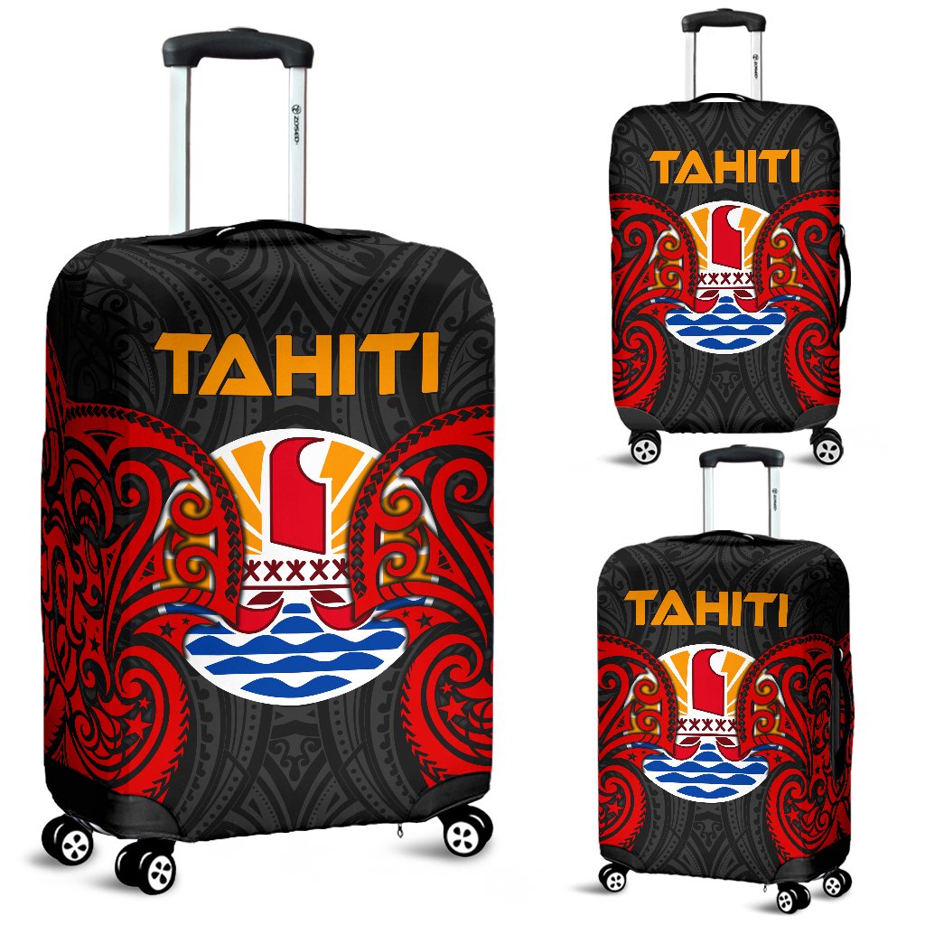 Tahiti Polynesian Luggage Covers - Tahitians Spirit Red - Polynesian Pride