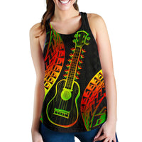 Polynesian Hawaii Women Racerback Tank - Ukulele - Polynesian Pride
