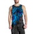 American Samoa Polynesian Men's Tank - Blue Turtle - Polynesian Pride